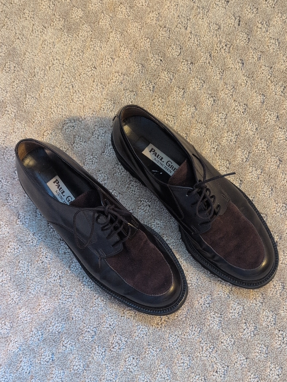 Paul Green Brown Lace-up Oxford Loafers
